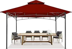 XMSJ Outdoor Garden Gazebo With Stable Steel Frame Durable