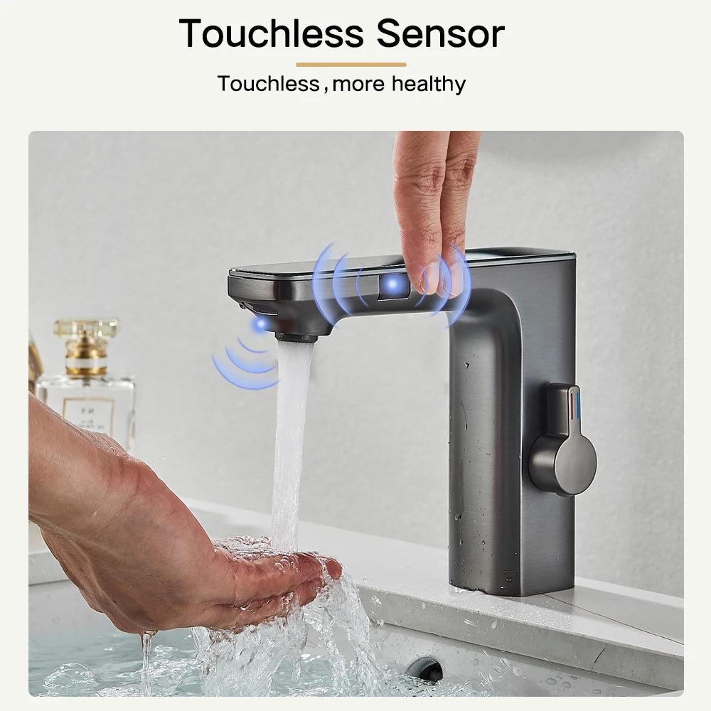 Rozin Touchless Sensor Basin Faucet With Smart Digital Display