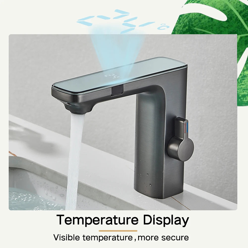 Rozin Touchless Sensor Basin Faucet With Smart Digital Display