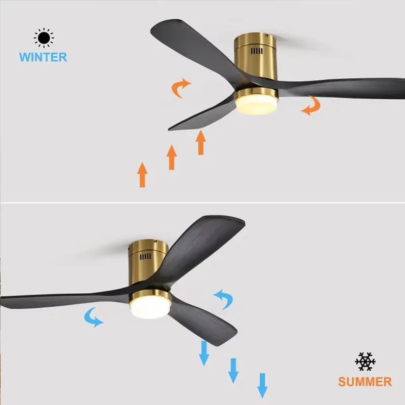 Sofucor Contemporary LED DC Ceiling Fan With Remote Control