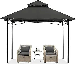 XMSJ Outdoor Garden Gazebo With Stable Steel Frame Durable