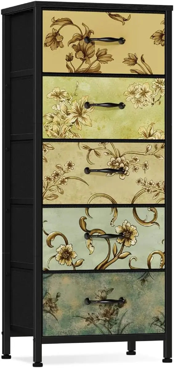 Vertical Dresser For Bedroom Tall Skinny Storage Tower With Drawers