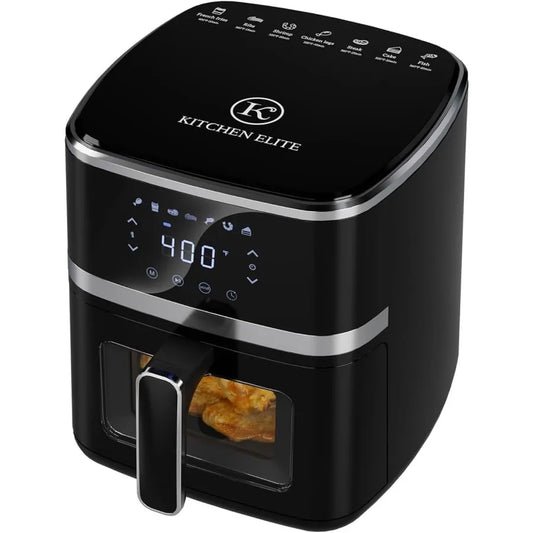 LISM Digital Air Fryer Oven With Transparent Window Seven Presets