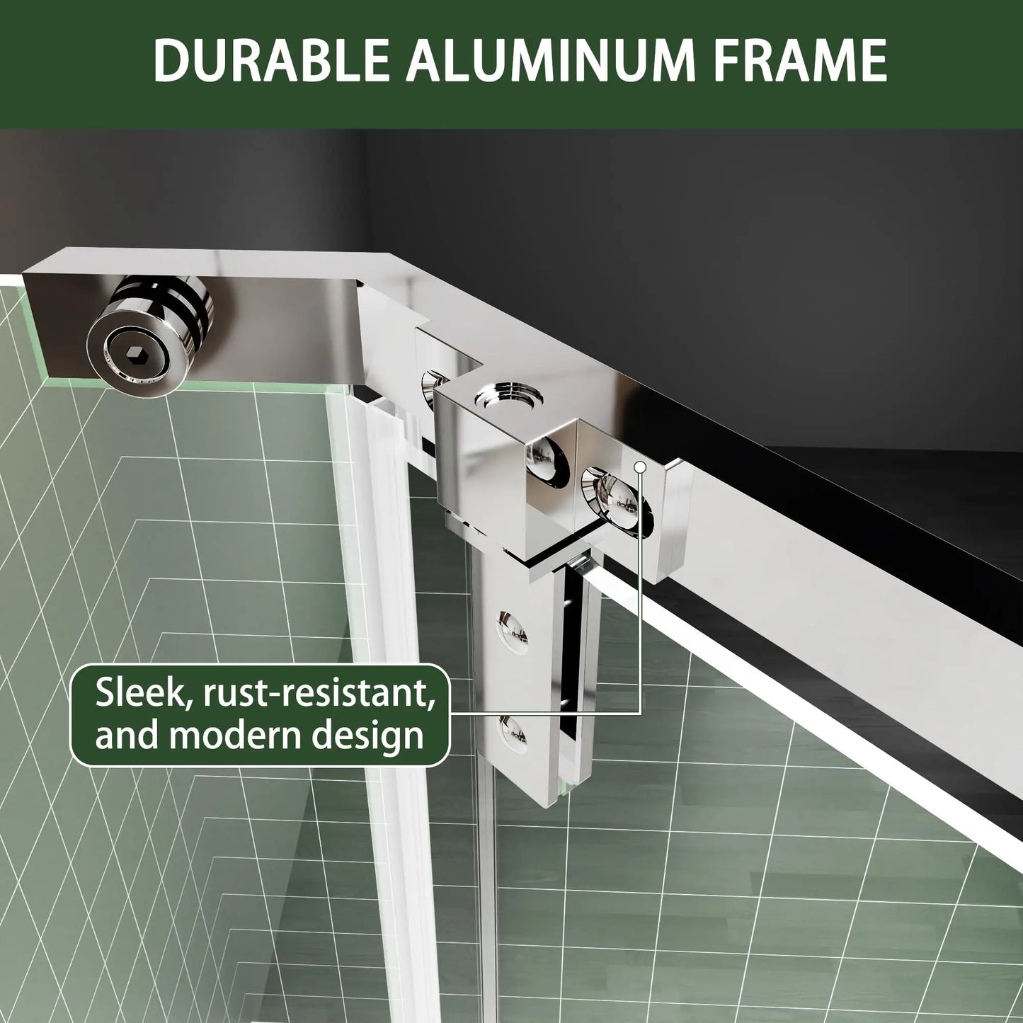 Sh.Kl Frameless Neo Angle Shower Enclosure Clear Glass Pivot Doors