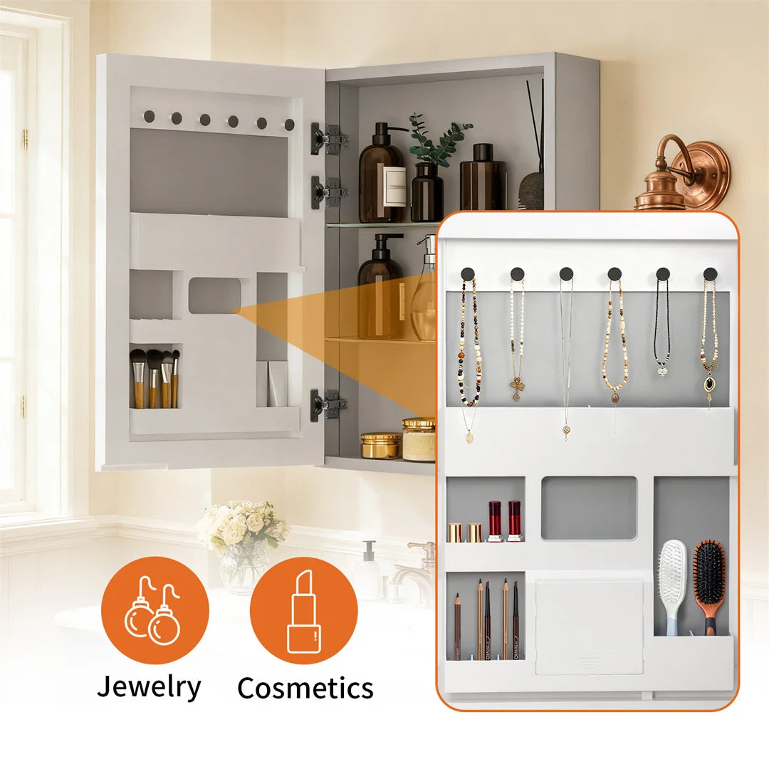 LUVODI Wall Mounted Bathroom Medicine Cabinet With Mirror