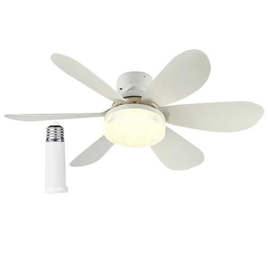 Ceiling Fans With Light Low Profile LED Dimmable For Bedroom