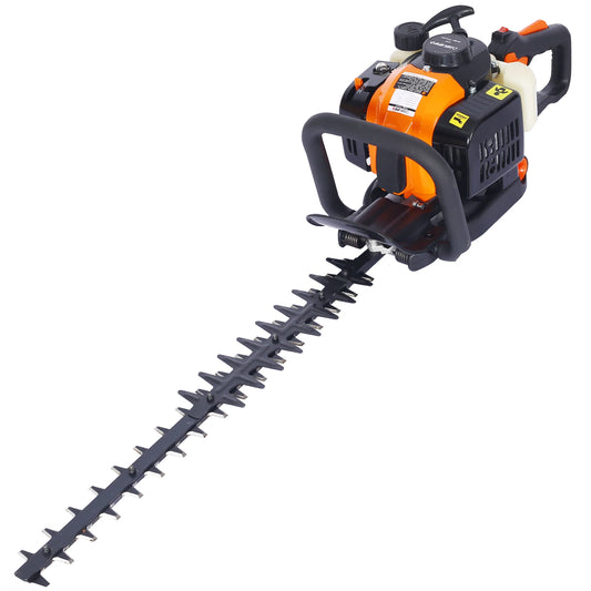 KKMOON Gas Powered Hedge Trimmer Dual Sided Blade Pro