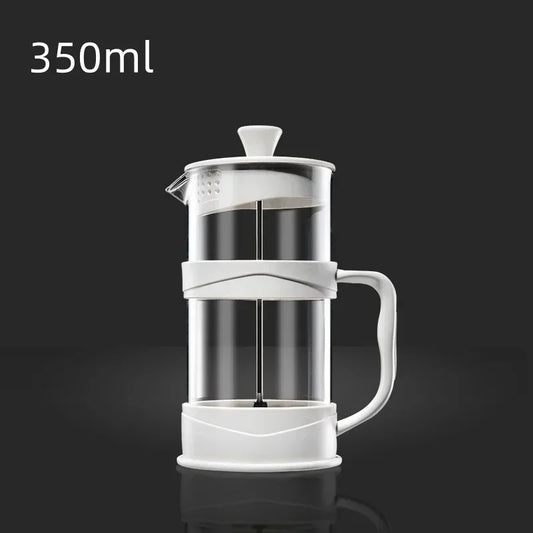 Transparent Glass French Press Coffee Maker With Stainless Steel Filter