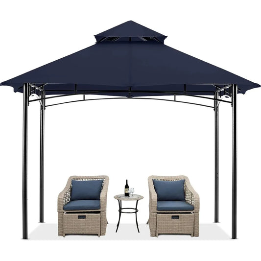 XMSJ Outdoor Garden Gazebo With Stable Steel Frame Durable