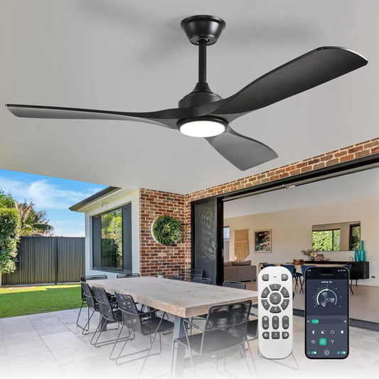 XMSJ Ceiling Fan With Light Remote Control DC Motor