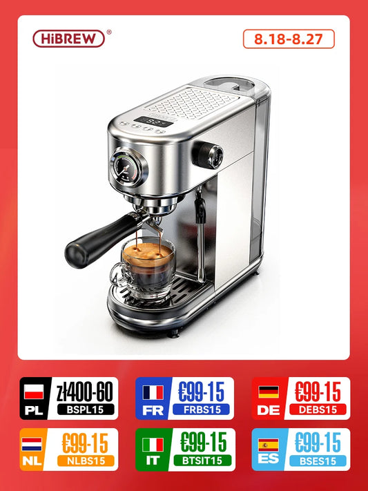 HiBREW 20Bar Semi Automatic Espresso Coffee Machine H10B