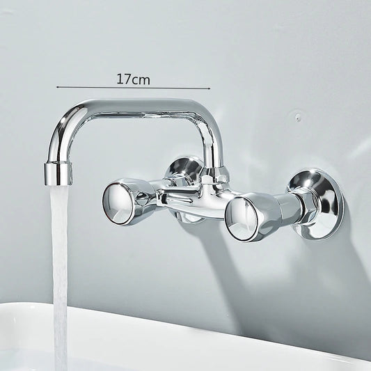 Saeuwtowy Wall Mounted Basin Faucet 360 Degree Rotation