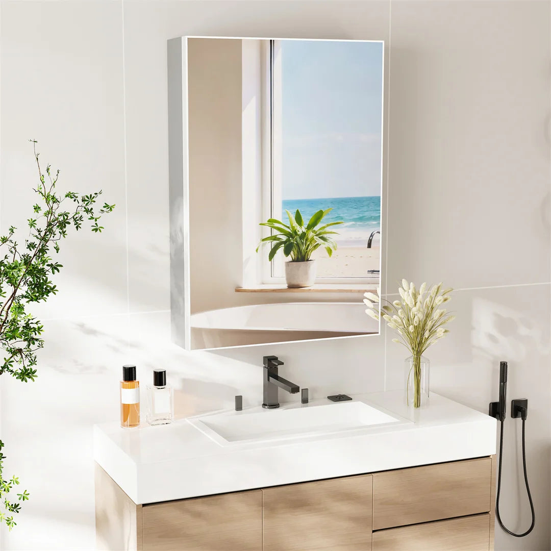 LUVODI Wall Mounted Bathroom Medicine Cabinet With Mirror