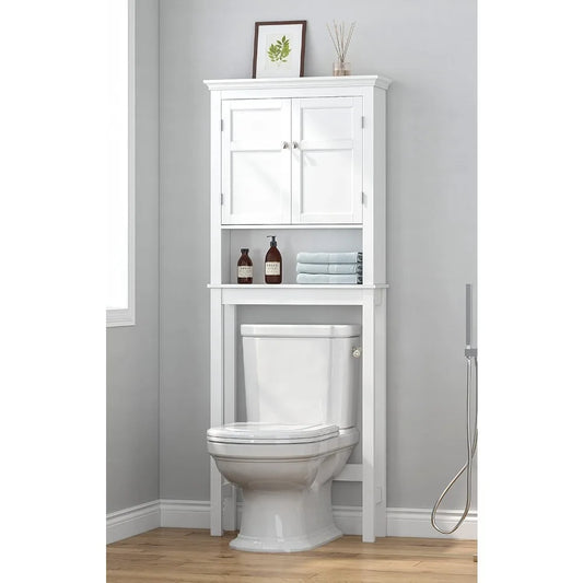 MKDK Over The Toilet Storage Cabinet With Adjustable Shelves