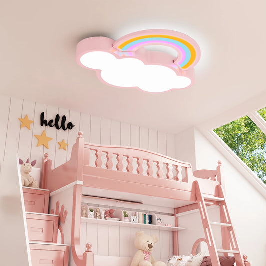 Vrygle Cartoon Cloud Rainbow Ceiling Light Dimmable Fixture