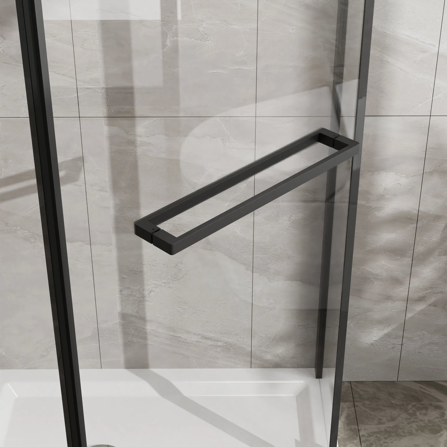Sh.Kl Frameless Neo Angle Shower Door Enclosure With Tempered Glass