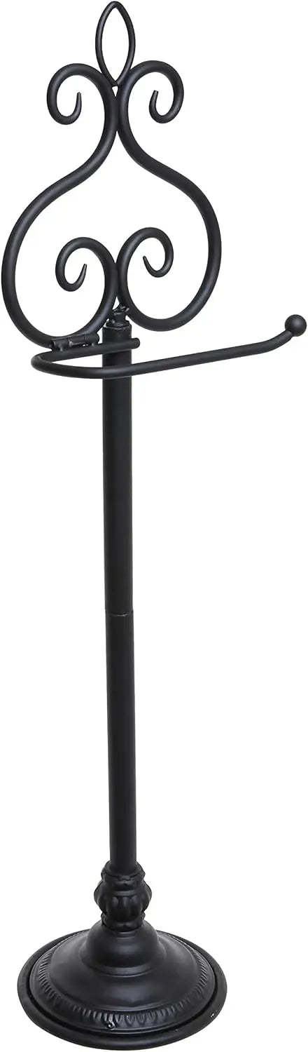 Stainless Steel Free Standing Single Roll Toilet Paper Holder