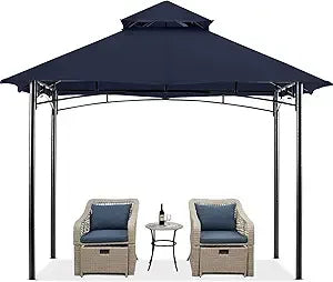 XMSJ Outdoor Garden Gazebo With Stable Steel Frame Durable