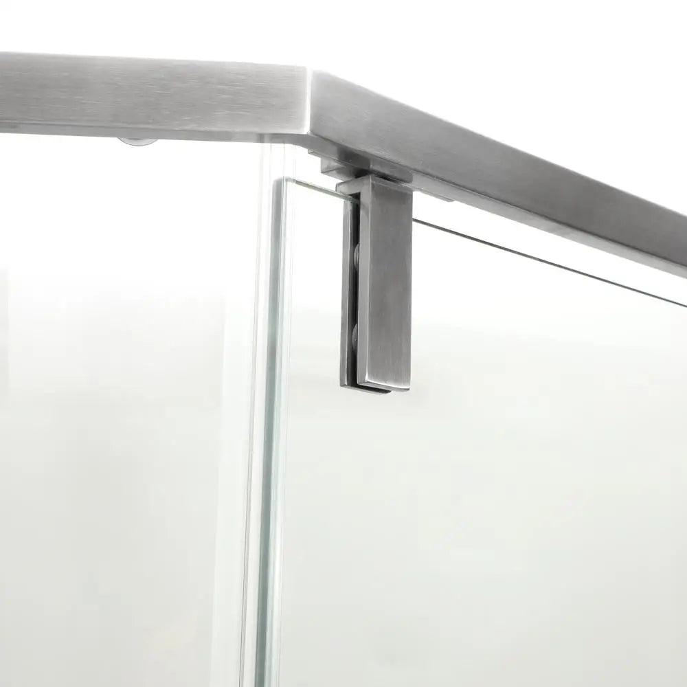 Hign-concerned Semi Frameless Neo Angle Shower Door Tempered Glass Hinged
