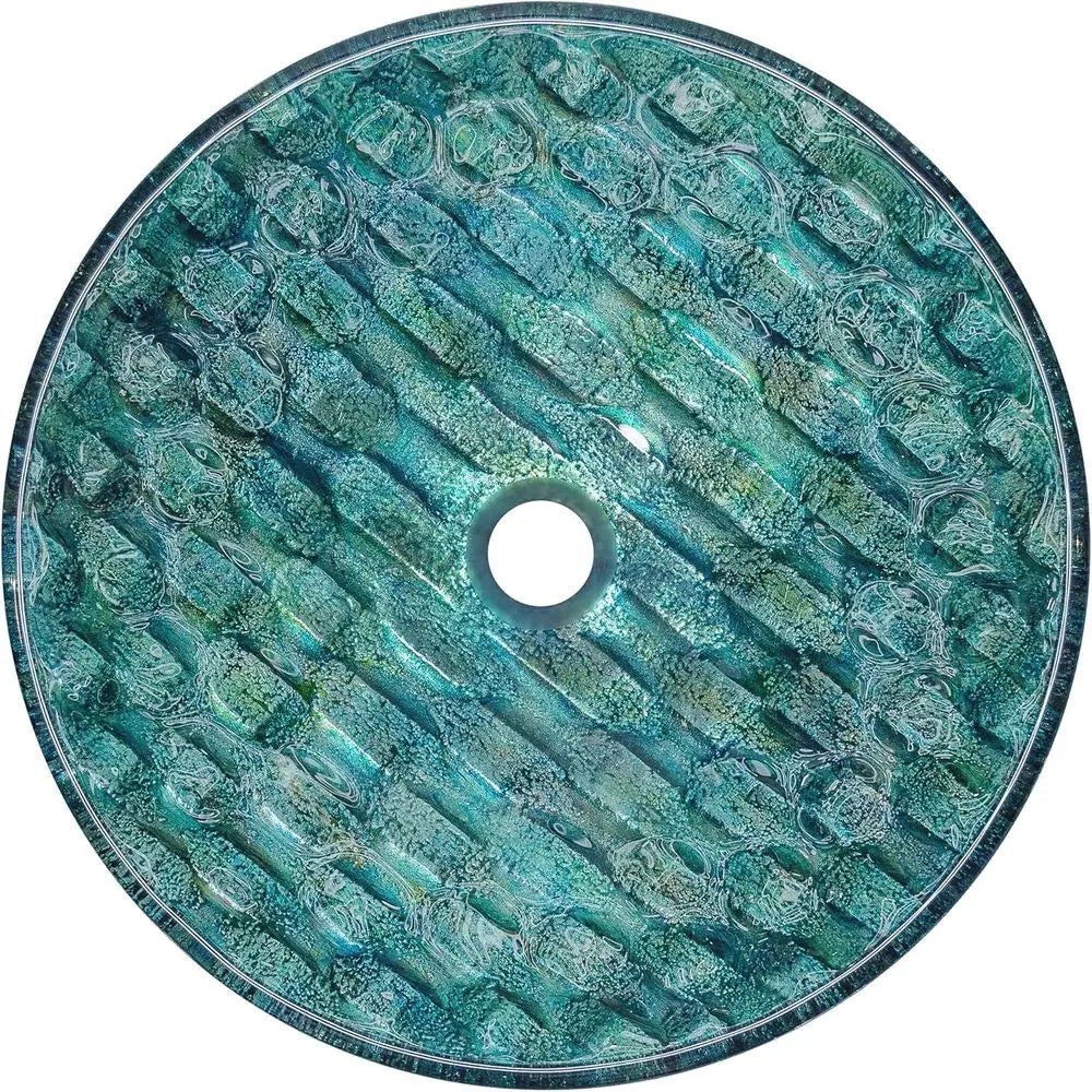 Tempered Glass Vessel Sink With NonStickShield QuickDrain TempGuard