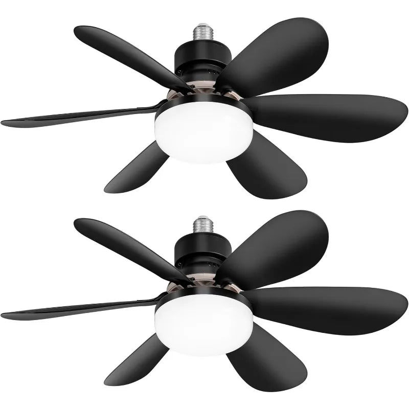 Ceiling Fans With Light Low Profile LED Dimmable For Bedroom