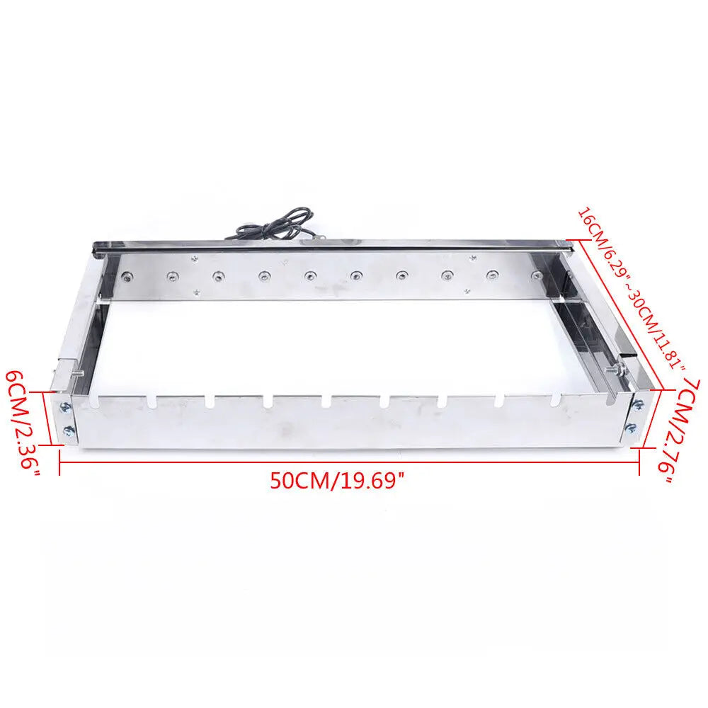 Bymaocar Kebab Automatic Rotating Rotisserie Skewers Set 10 Holes