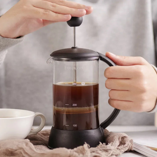 Easyworkz Eclipse French Press Coffee Tea Maker Borosilicate Glass