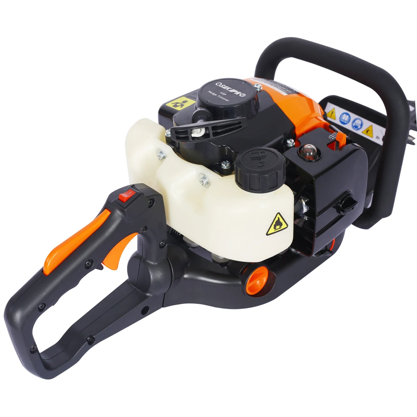 KKMOON Gas Powered Hedge Trimmer Dual Sided Blade Pro