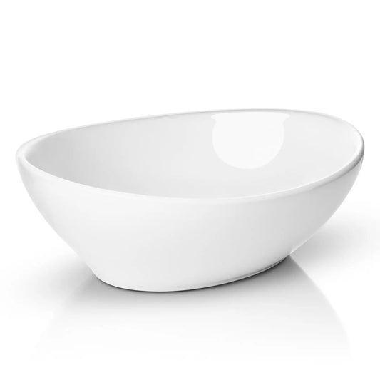 Modern Ceramic Vessel Sink Oval Bathroom Vanity Bowl Single Hole