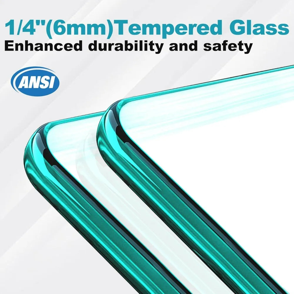 Semi Frameless Double Sliding Shower Door With 6mm Glass For Bathroom