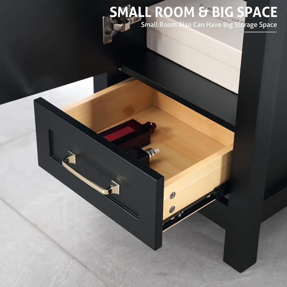 DAFIFY Bathroom Vanity With Undermount Sink One Door One Drawer