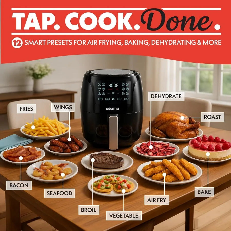 LISM Digital Air Fryer Oven With 12 One-Touch Presets