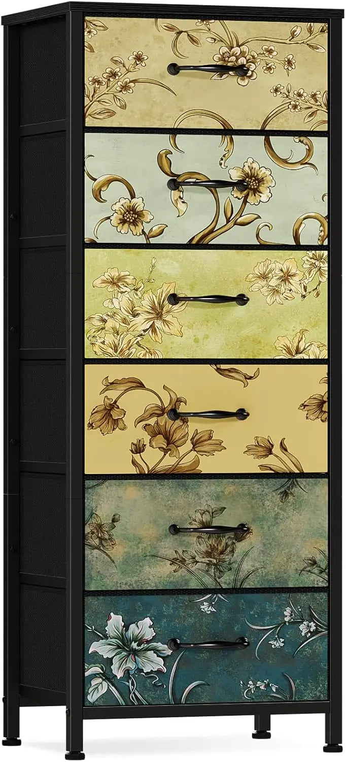 Vertical Dresser For Bedroom Tall Skinny Storage Tower With Drawers