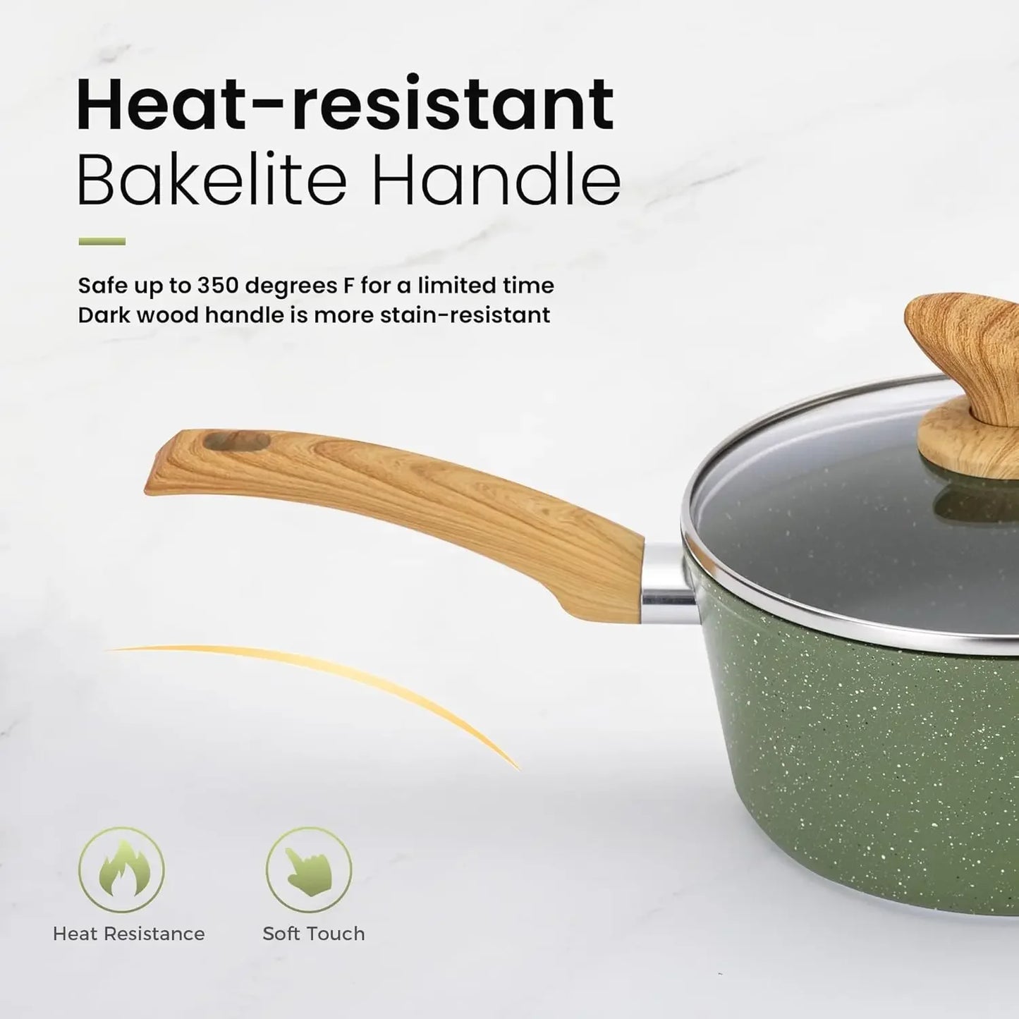 XMSJ Pots And Pans Set Nonstick 30 Pieces Induction Cookware